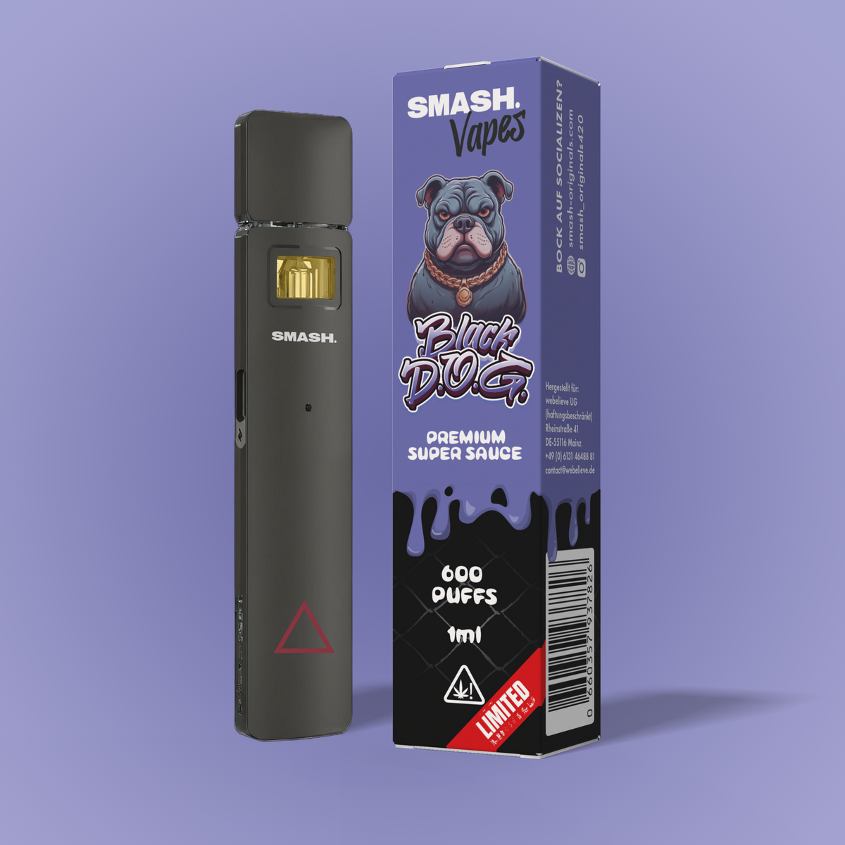 SMASH. Super Sauce Vape – Black D.O.G. (10er VE) – Limited Edition