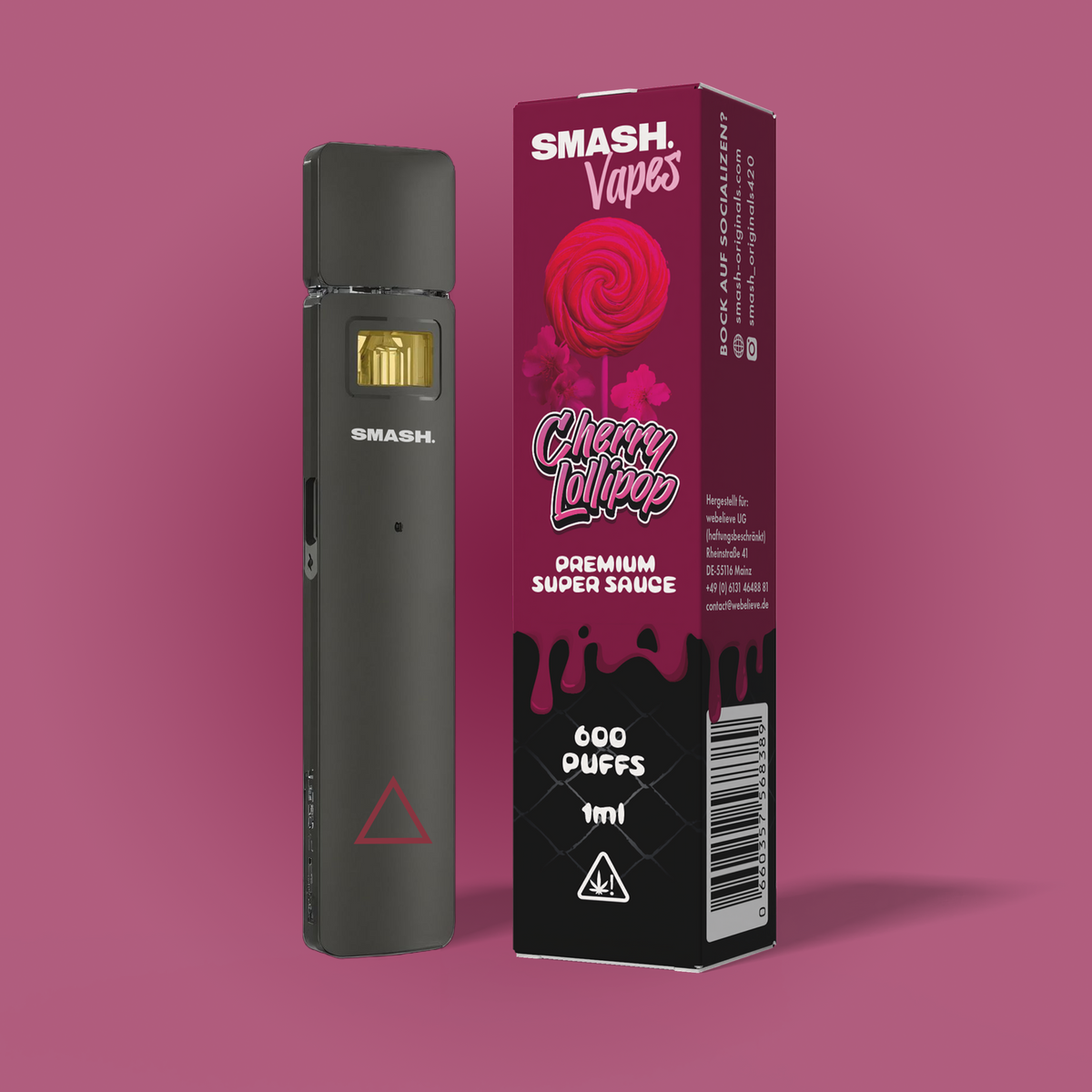 SMASH. Super Sauce Vape – Cherry Lollipop (10er VE)
